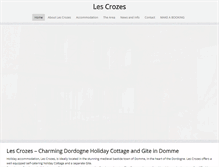 Tablet Screenshot of lescrozes.com